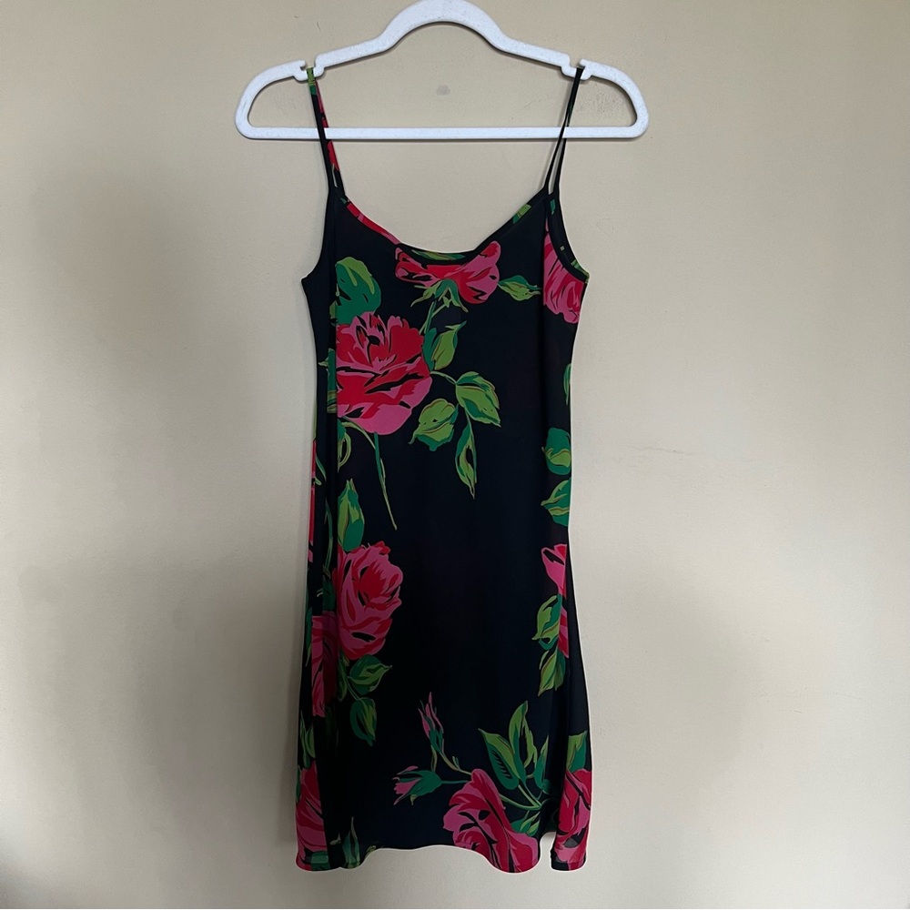 Vintage Laura Ashley 100% Silk Floral Slip Dress – Size 4 - Picture 4 of 5